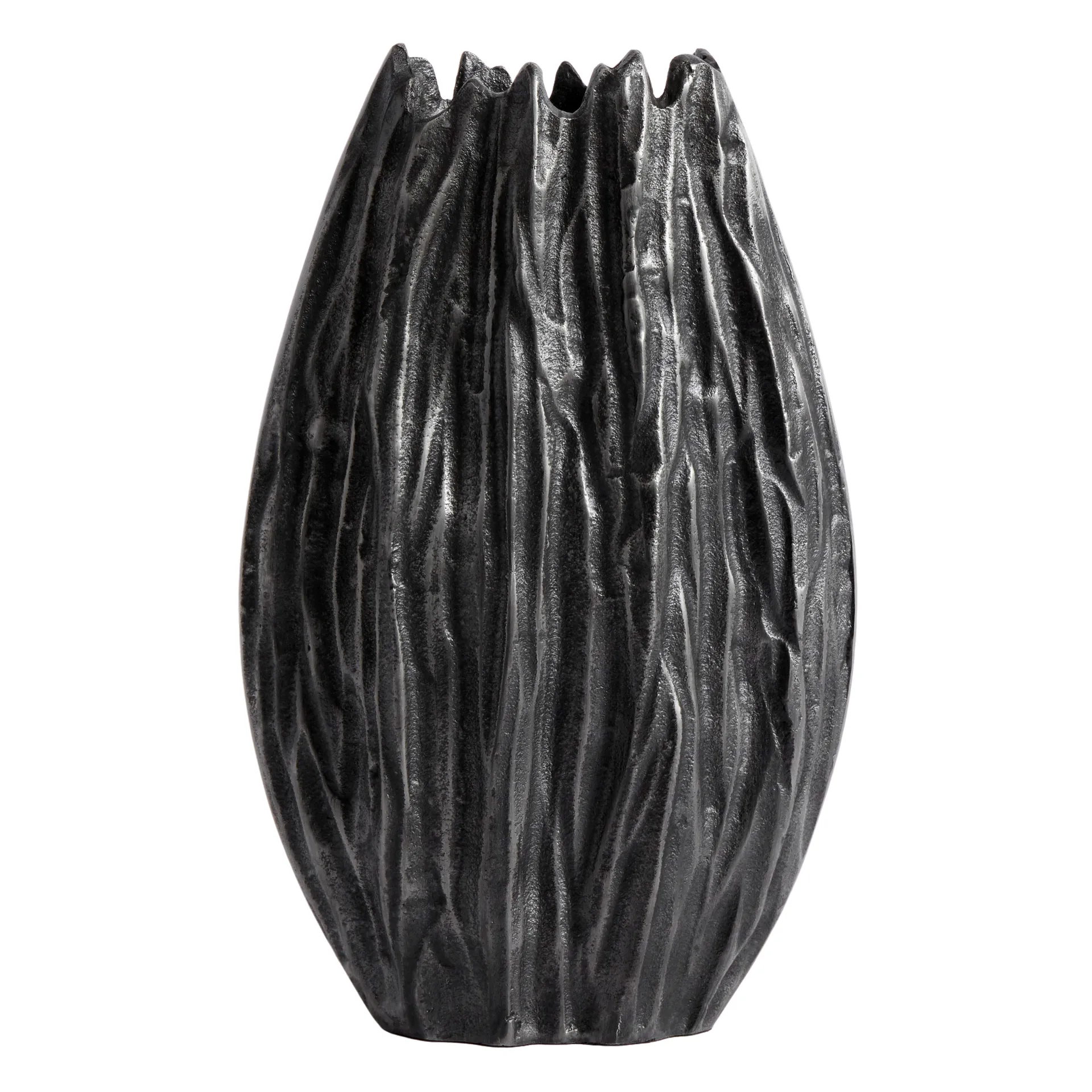 Moment vase L 32 cm, grey MUUBS