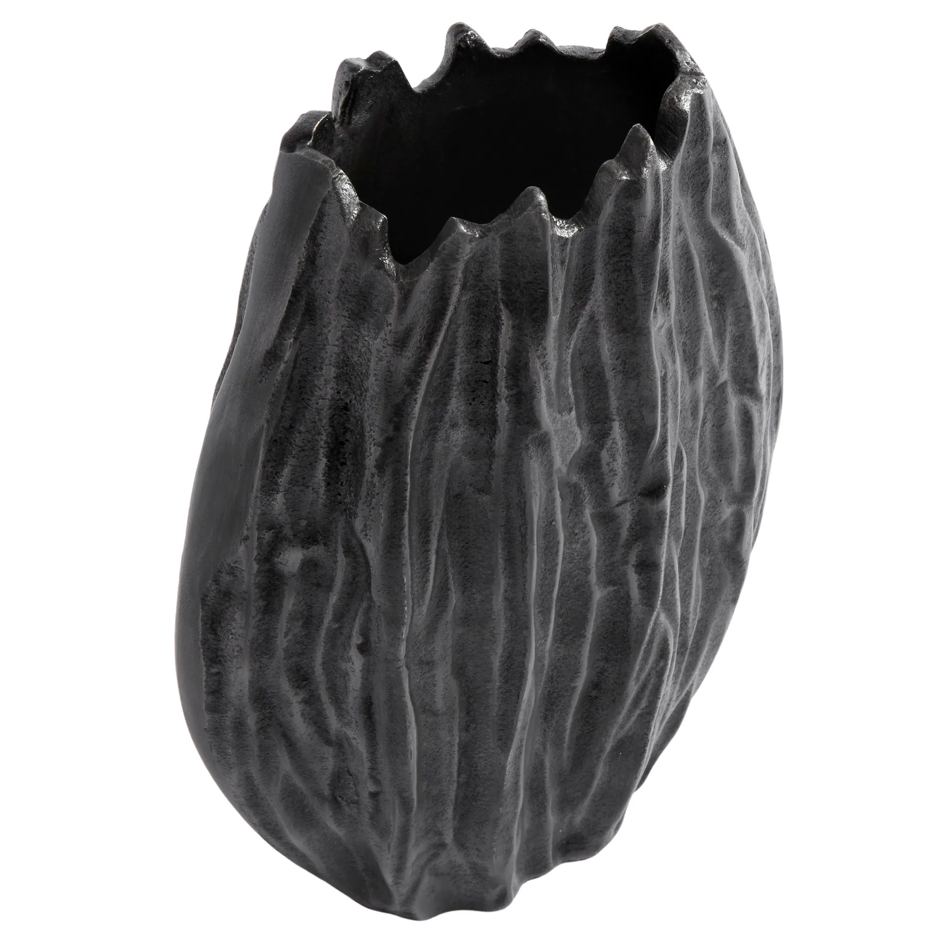 Moment vase L 32 cm, grey MUUBS