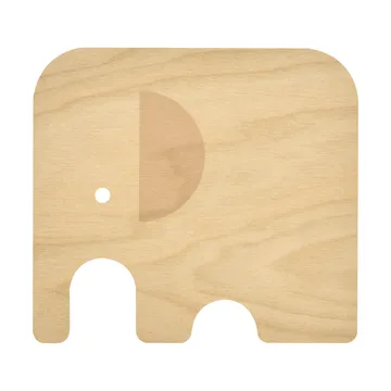 Elephant glass coaster 11x10 cm - Green - Muurla