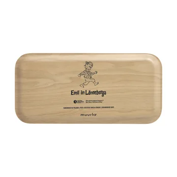Emil The Katthult Folks tray 13x27 cm - Birch - Muurla