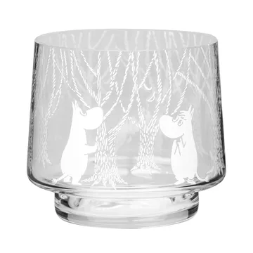In the Woods tealight holder/bowl 8 cm - clear-white - Muurla