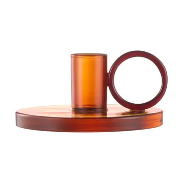 Loop candle holder Ø11 cm - Amber - Muurla