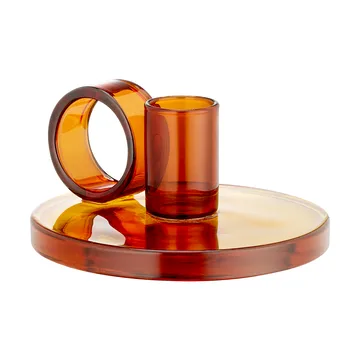 Loop candle holder Ø11 cm - Amber - Muurla