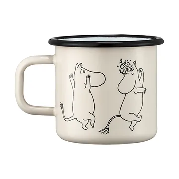 Moomin 80 enamel mug 37 cl - White - Muurla
