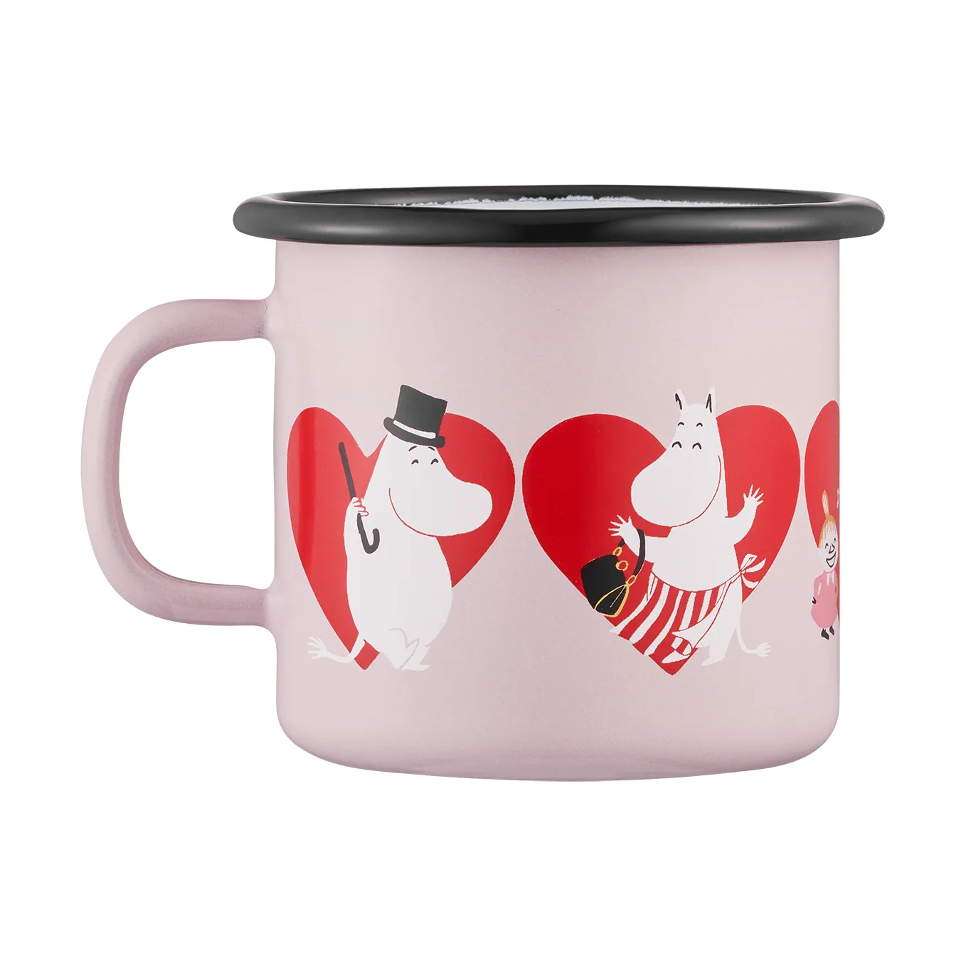 Moomin enamel mug 25 cl, Heart Muurla