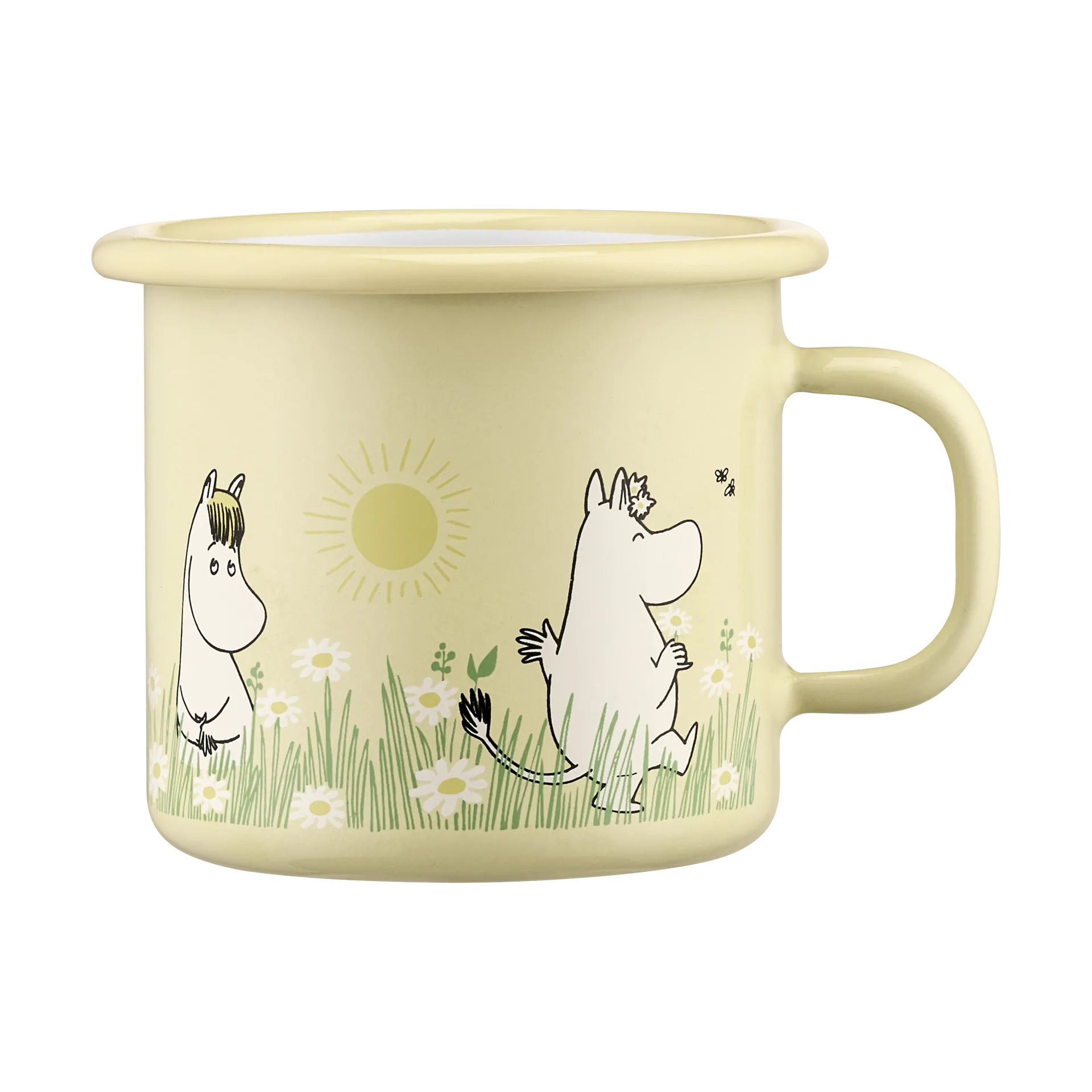 Moomin enamel mug 25 cl, Meadow Muurla