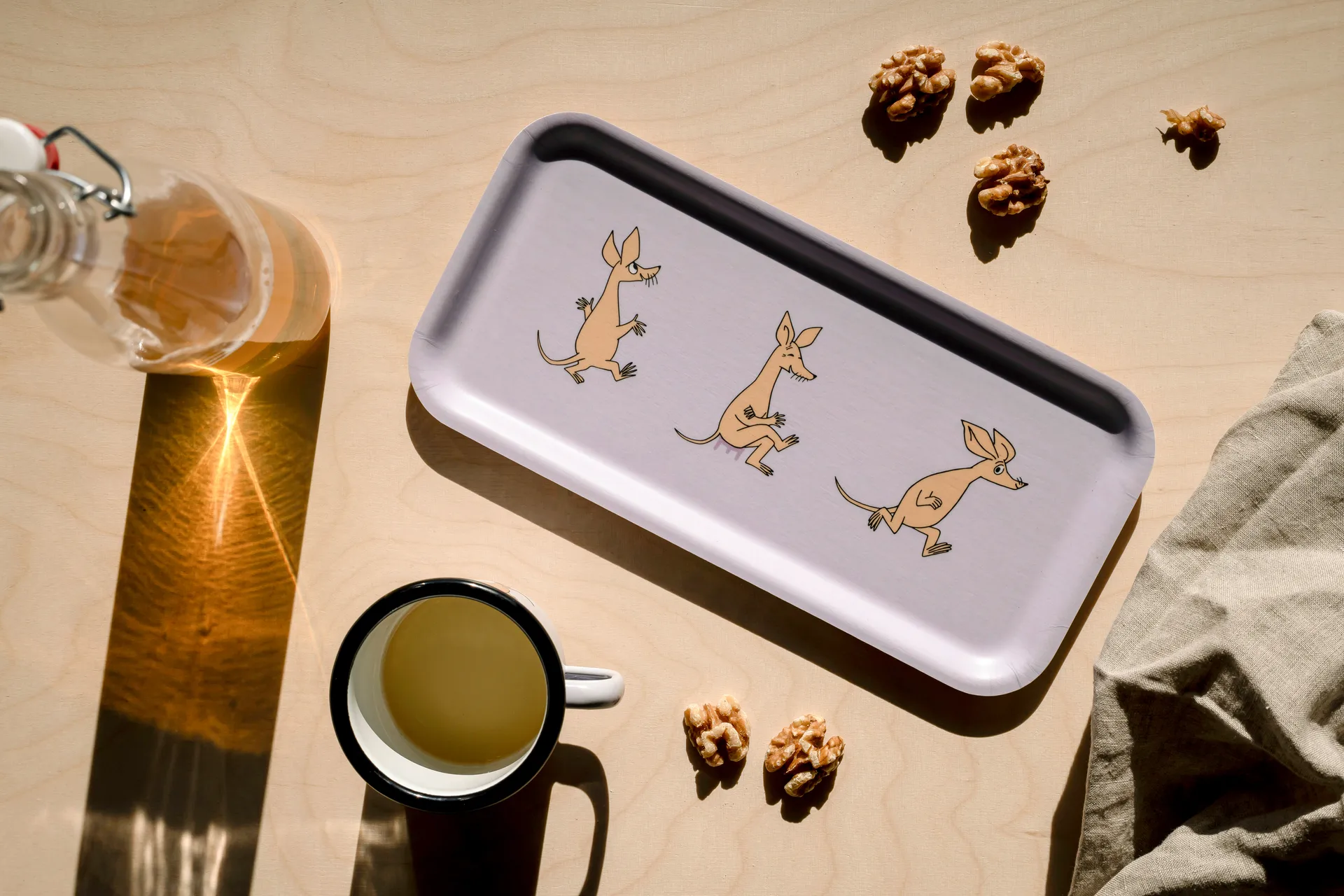 Moomin tray 13x27 cm, Retro Sniff Muurla