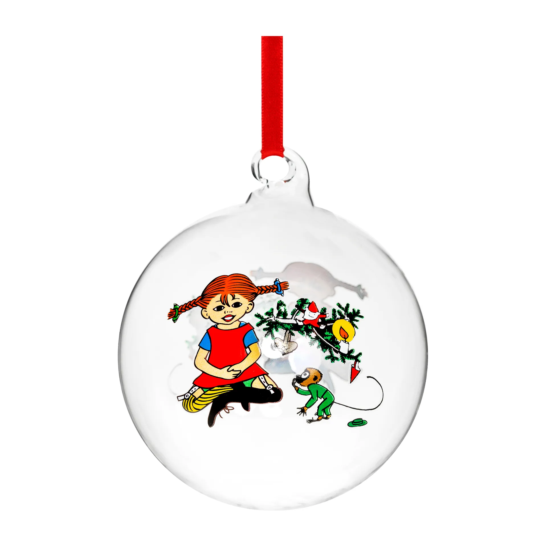 Pippi bauble Ø9 cm, Pippi Longstocking Muurla