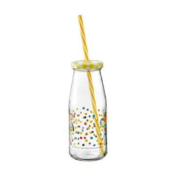 Pippi bottle with lid and straw 4.5 dl - Boing-boing - Muurla