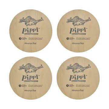 Pippi coasters 4 pieces - Boing-boing - Muurla