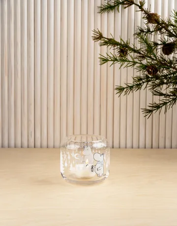 Snowfall lantern Ø9 cm - Clear - Muurla