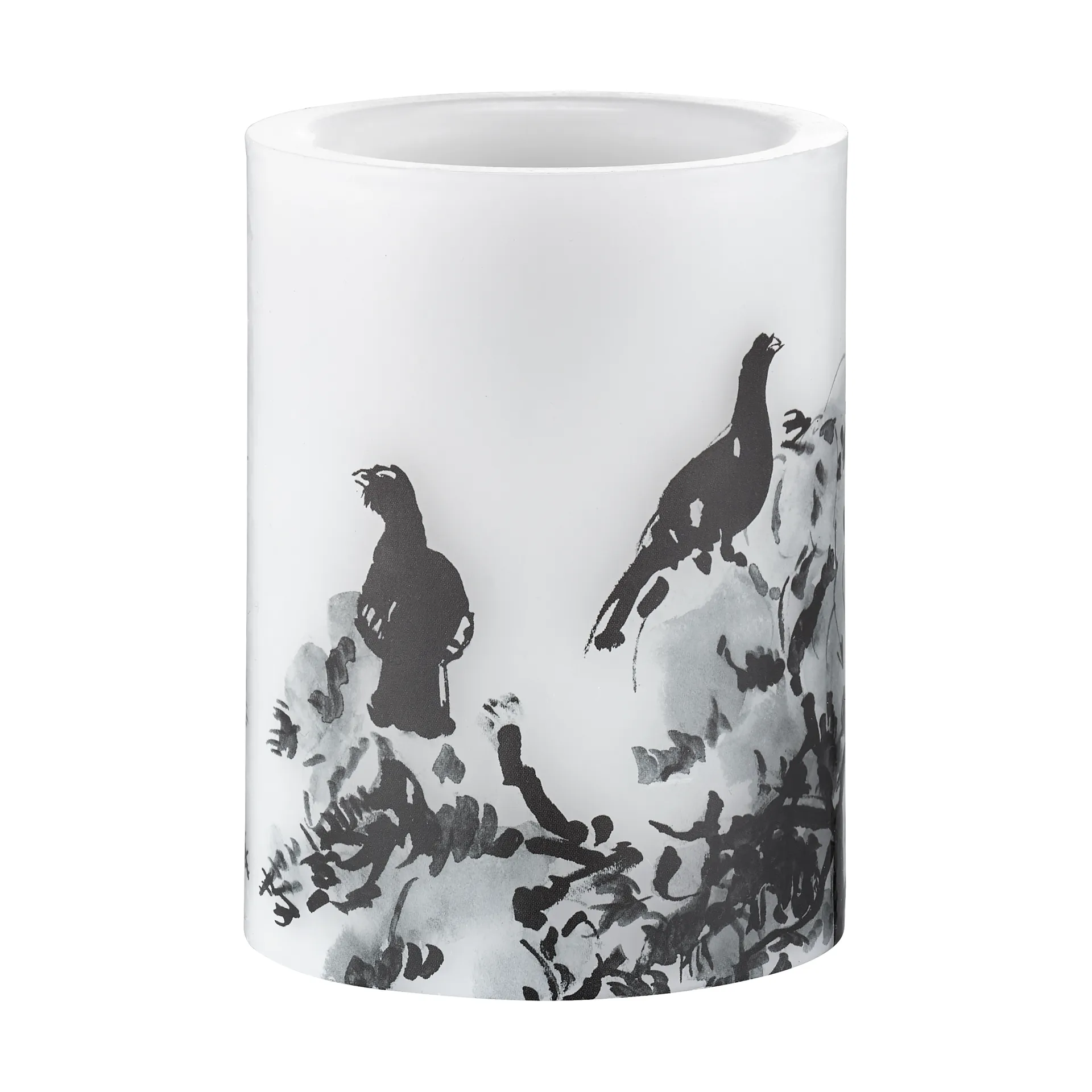 Teemu Järvi x Muurla LED candle Ø7.5x10 cm, Winter Capercaillie Muurla