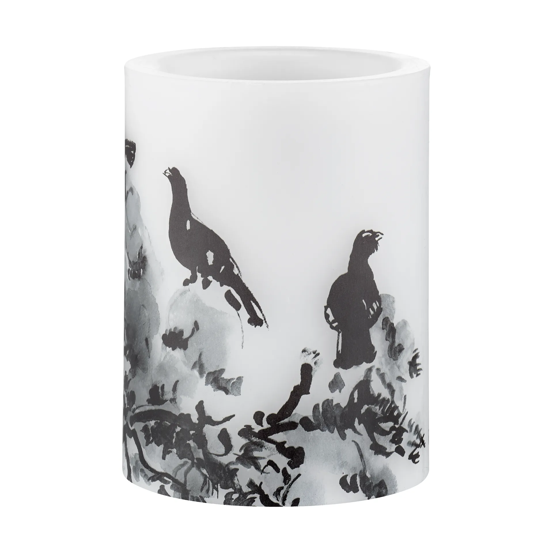 Teemu Järvi x Muurla LED candle Ø7.5x10 cm, Winter Capercaillie Muurla