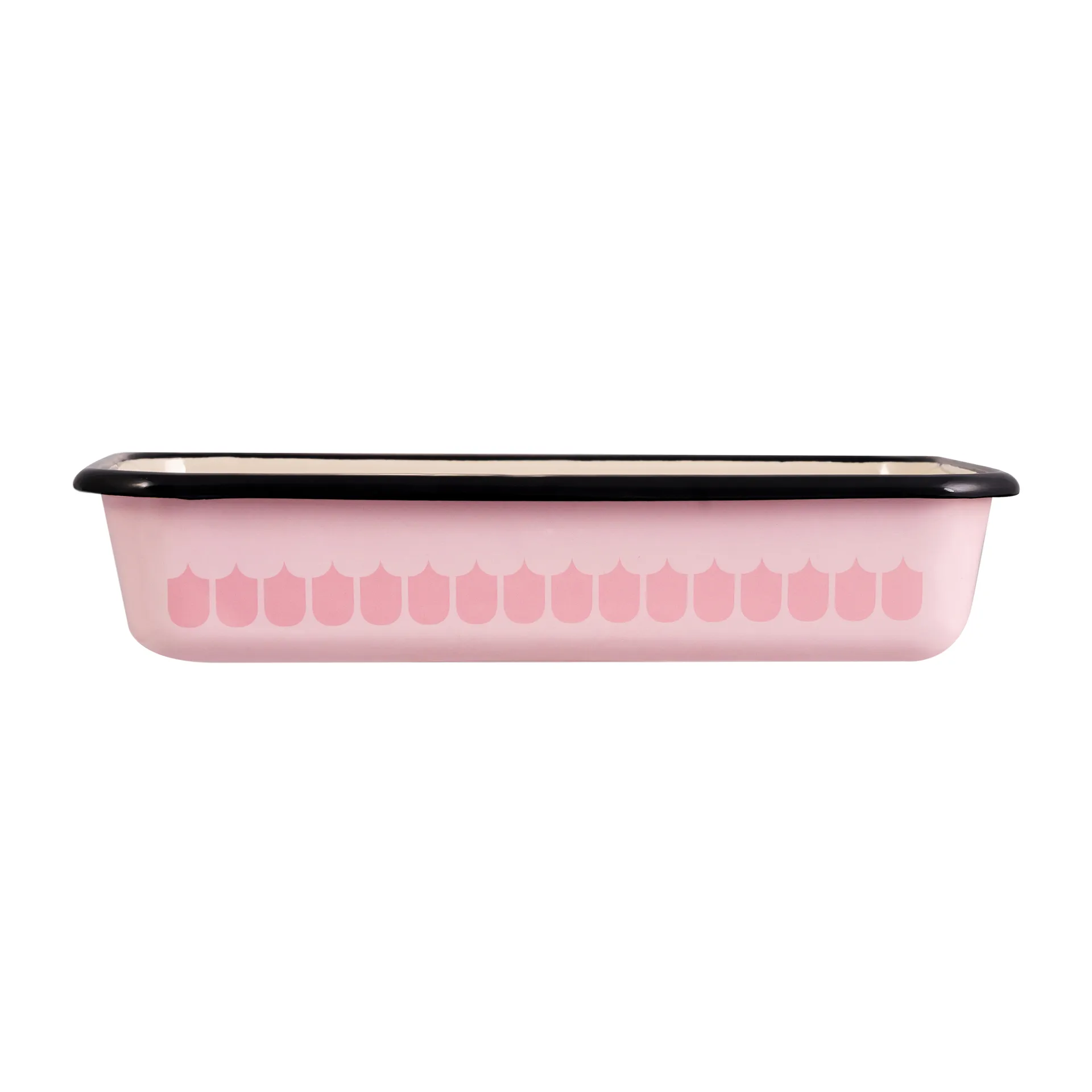 Vappu enamel oven dish, Pink Muurla