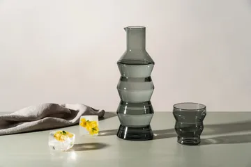 Waves drinking glass 30 cl - Grey - Muurla