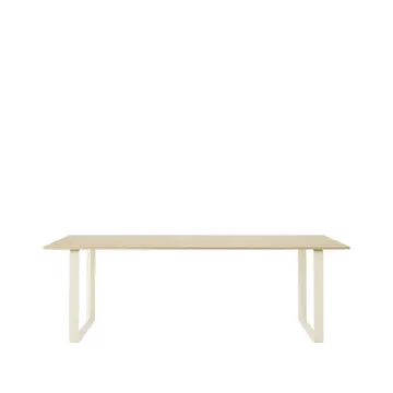70/70 dining table 225x90 cm - Solid oak-Sand - Muuto