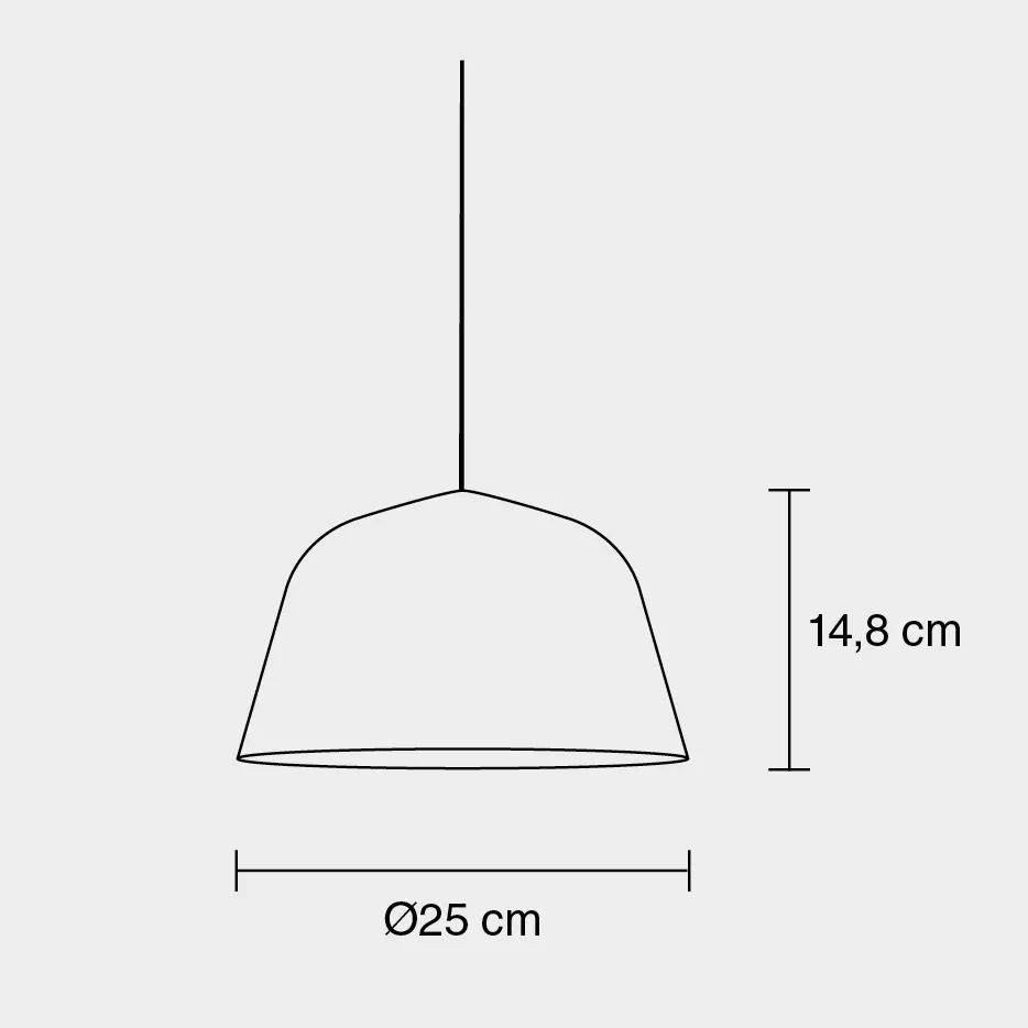 Ambit ceiling lamp Ø25 cm, dusty green Muuto