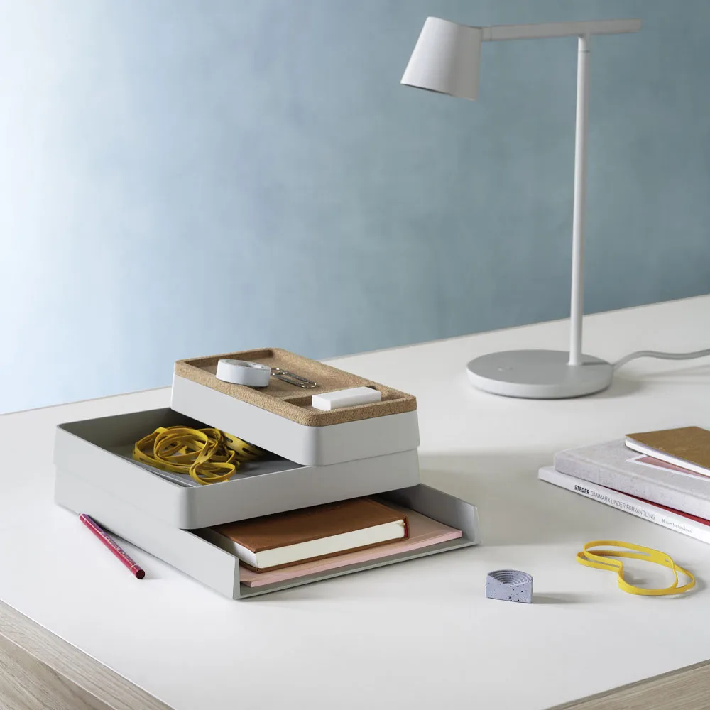 Arrange Desktop Storage, Grey, configuration 1 Muuto