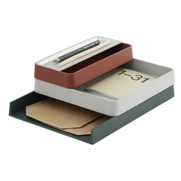 Arrange Desktop tray 12x25 cm - copper brown - Muuto