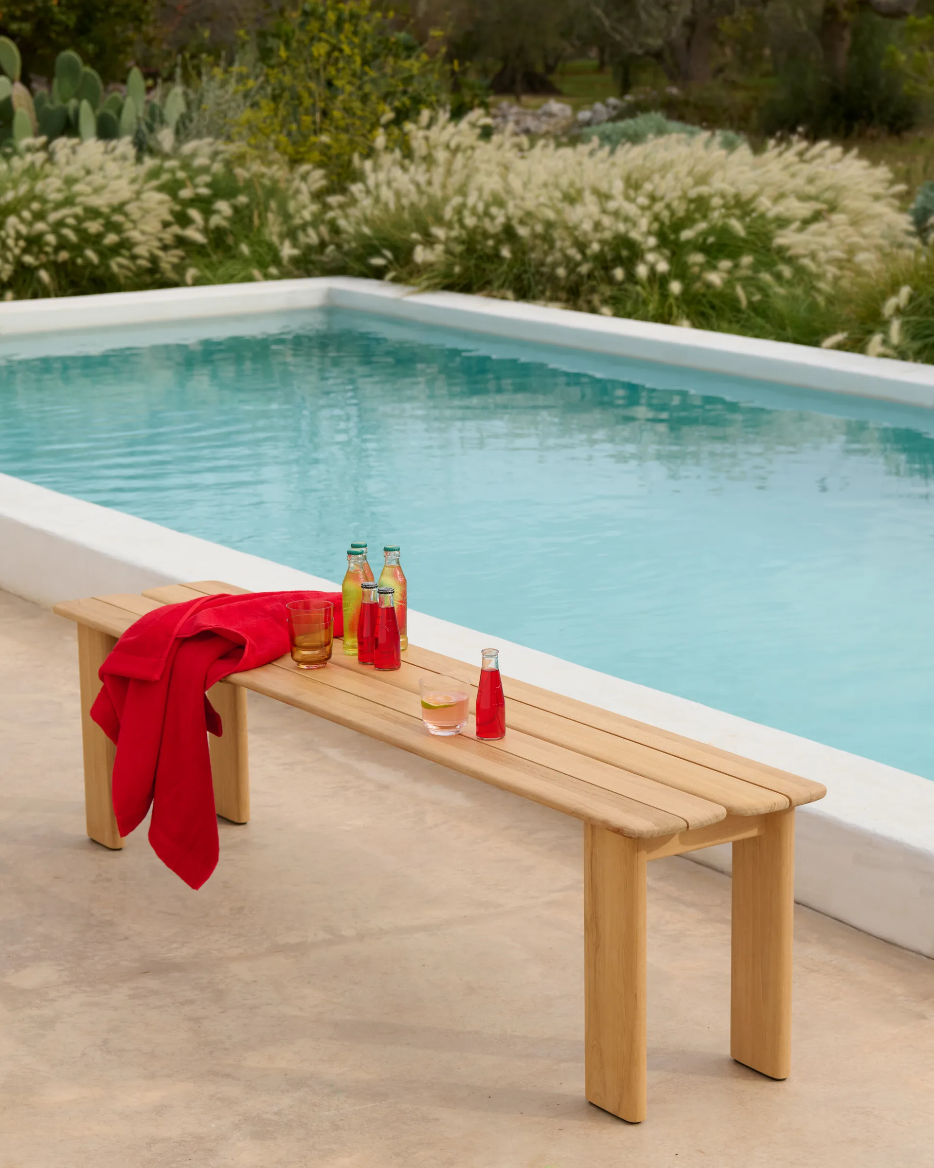Assemble bench, Teak, 180 cm Muuto