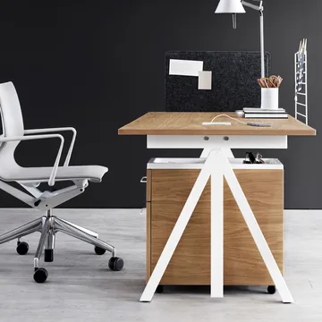 Base dining table - White. plywood edge. 190x85cm - Muuto
