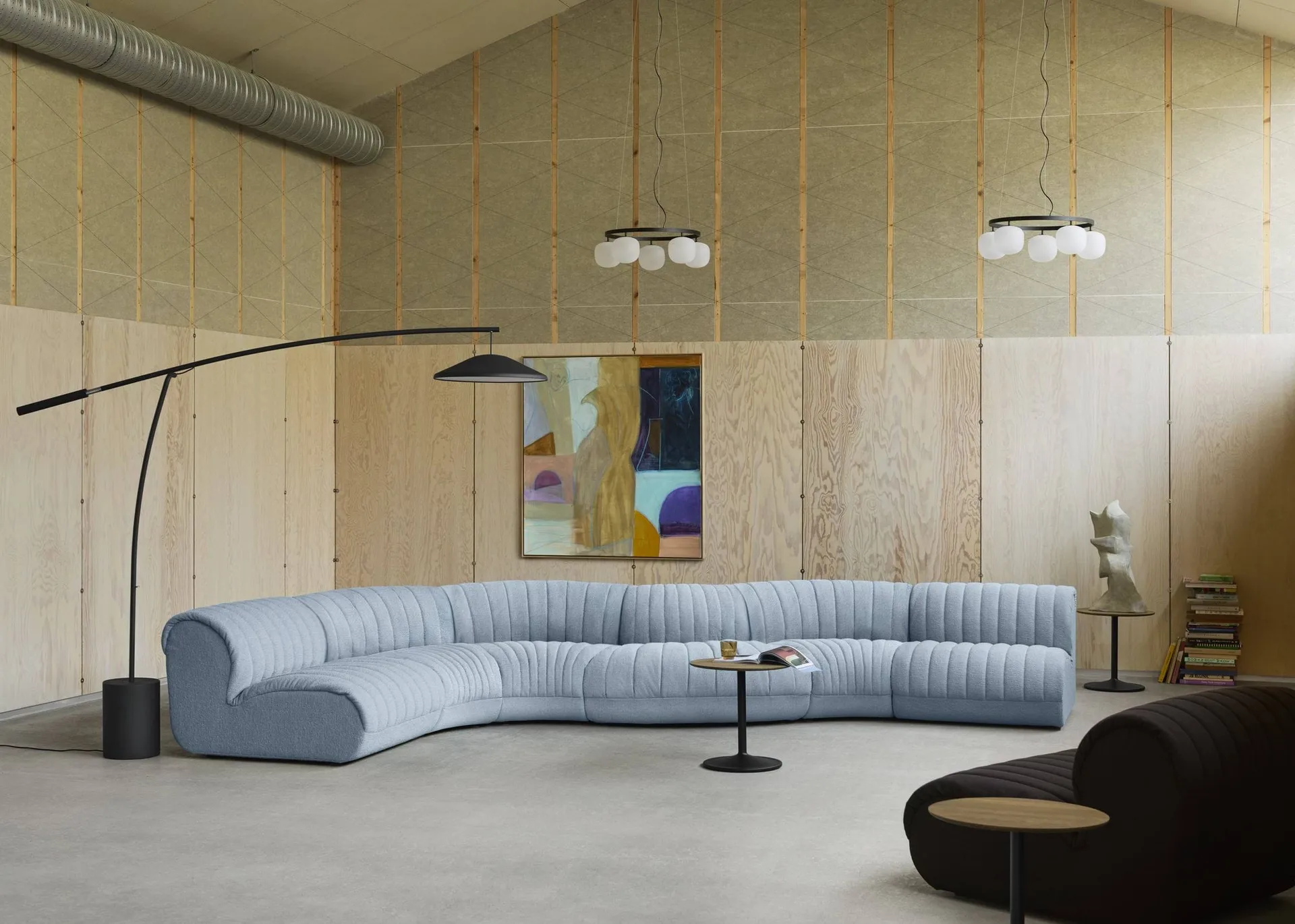 Coltre modular sofa, Configuration 2, turf-sand, 3-seater Muuto