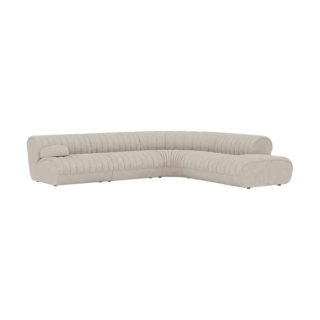 Coltre modular sofa, Configuration 2, turf-sand, corner sofa Muuto