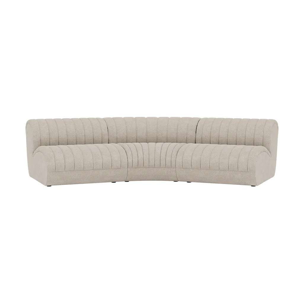 Coltre modular sofa, Configuration 4, turf-sand, 3-seater Muuto