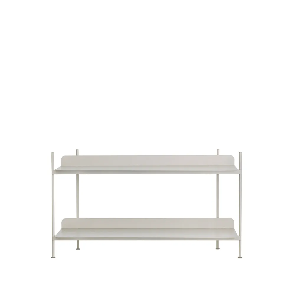 Compile configuration 1 shelving system, Grey Muuto
