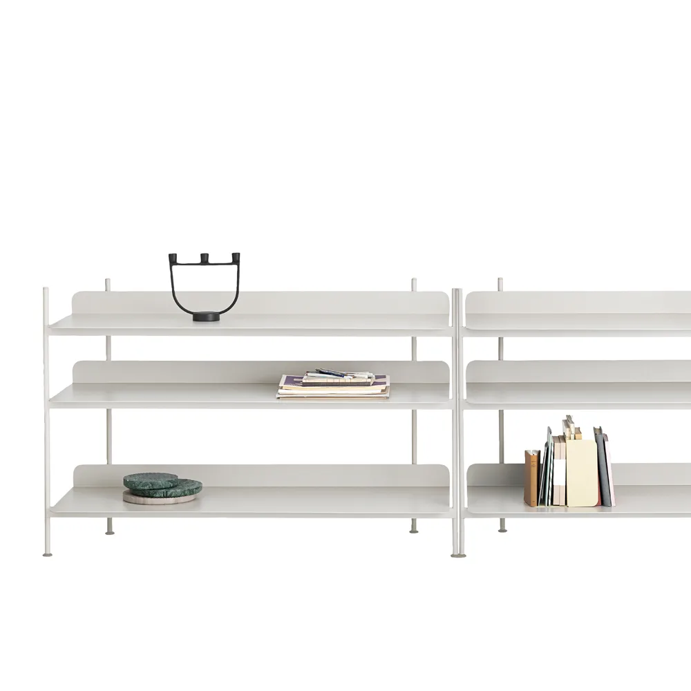 Compile configuration 1 shelving system, Grey Muuto