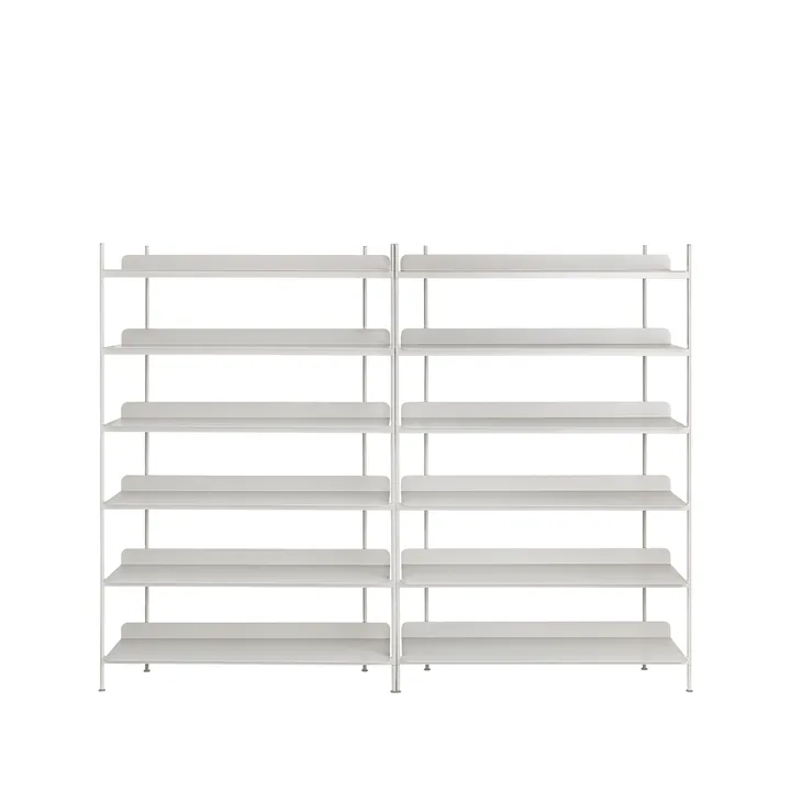 Compile configuration 8 shelving system - Grey - Muuto