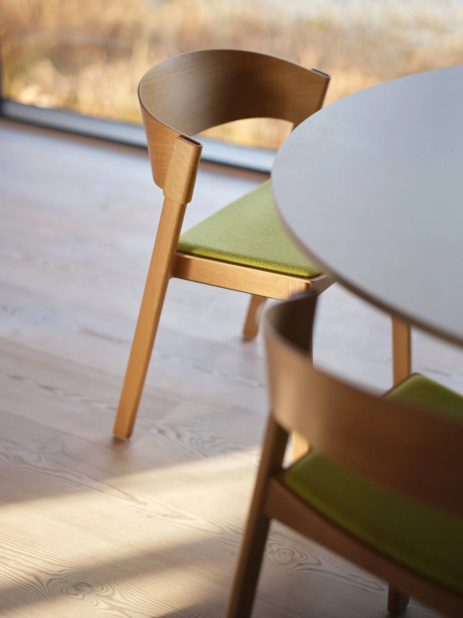 Cover Side Chair leather, Cognac-oak Muuto