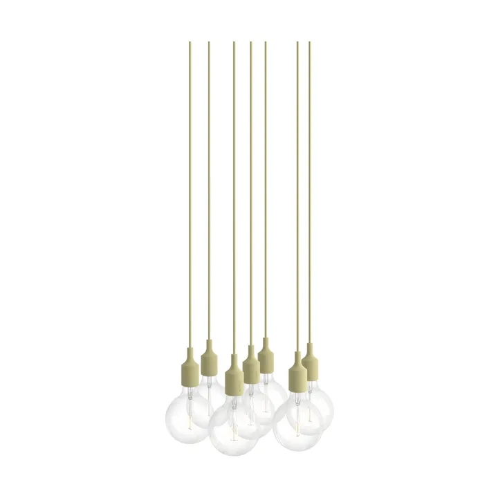 E27 Pendant Cluster 7 pendant - Beige green - Muuto