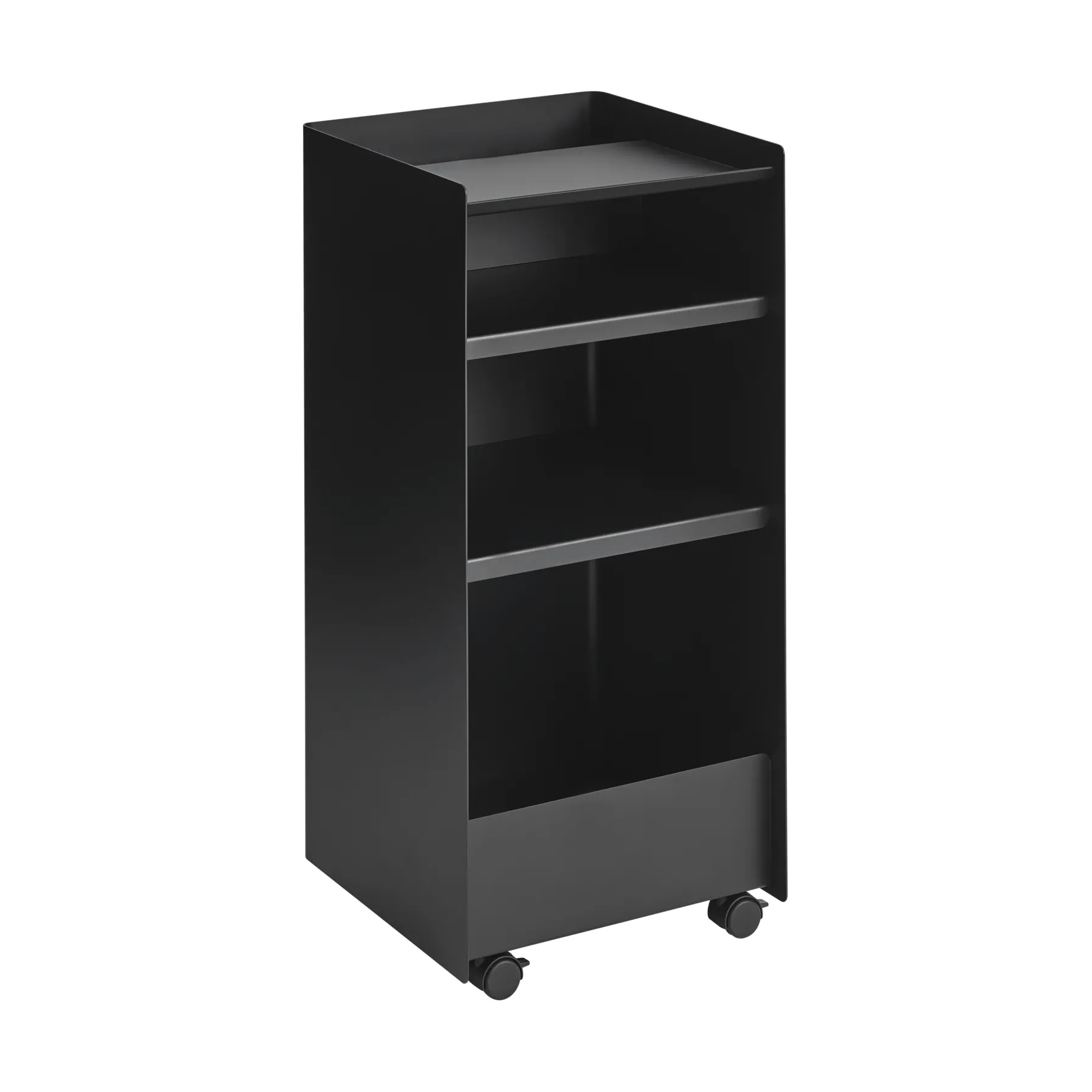 Folded Trolley open trolley, Black, 37.4x38.7x37.2 cm Muuto