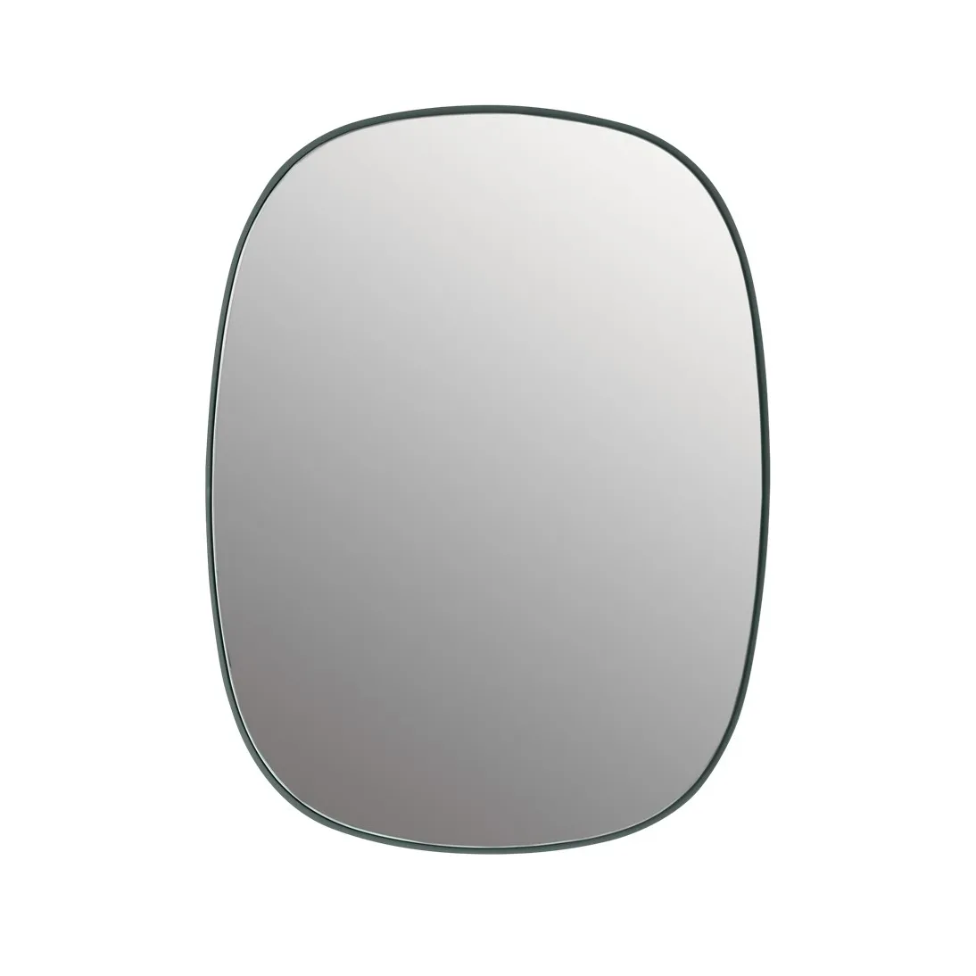 Framed mirror, Dark green, 59x44 cm Muuto