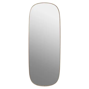 Framed mirror large - Rose-clear, 118x44,5 - Muuto