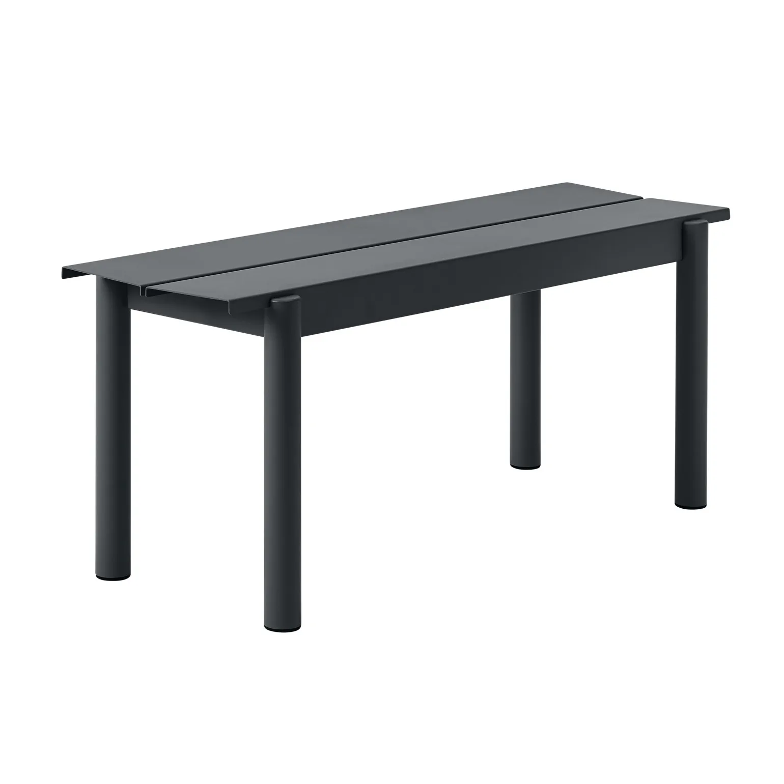 Linear steel bench 110 cm, Black Muuto