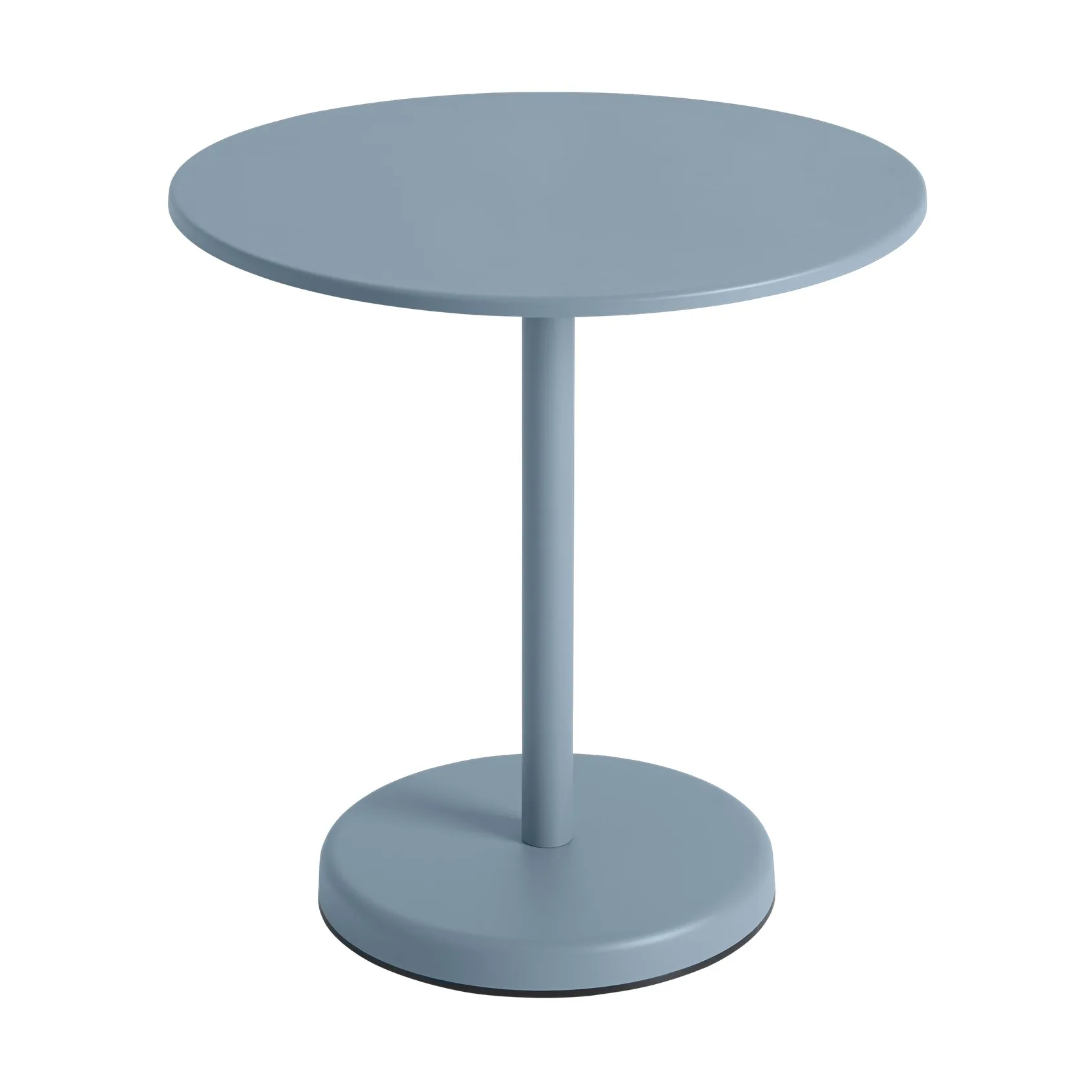 Linear steel café table V2 table Ø70 cm Pale blue,  Muuto