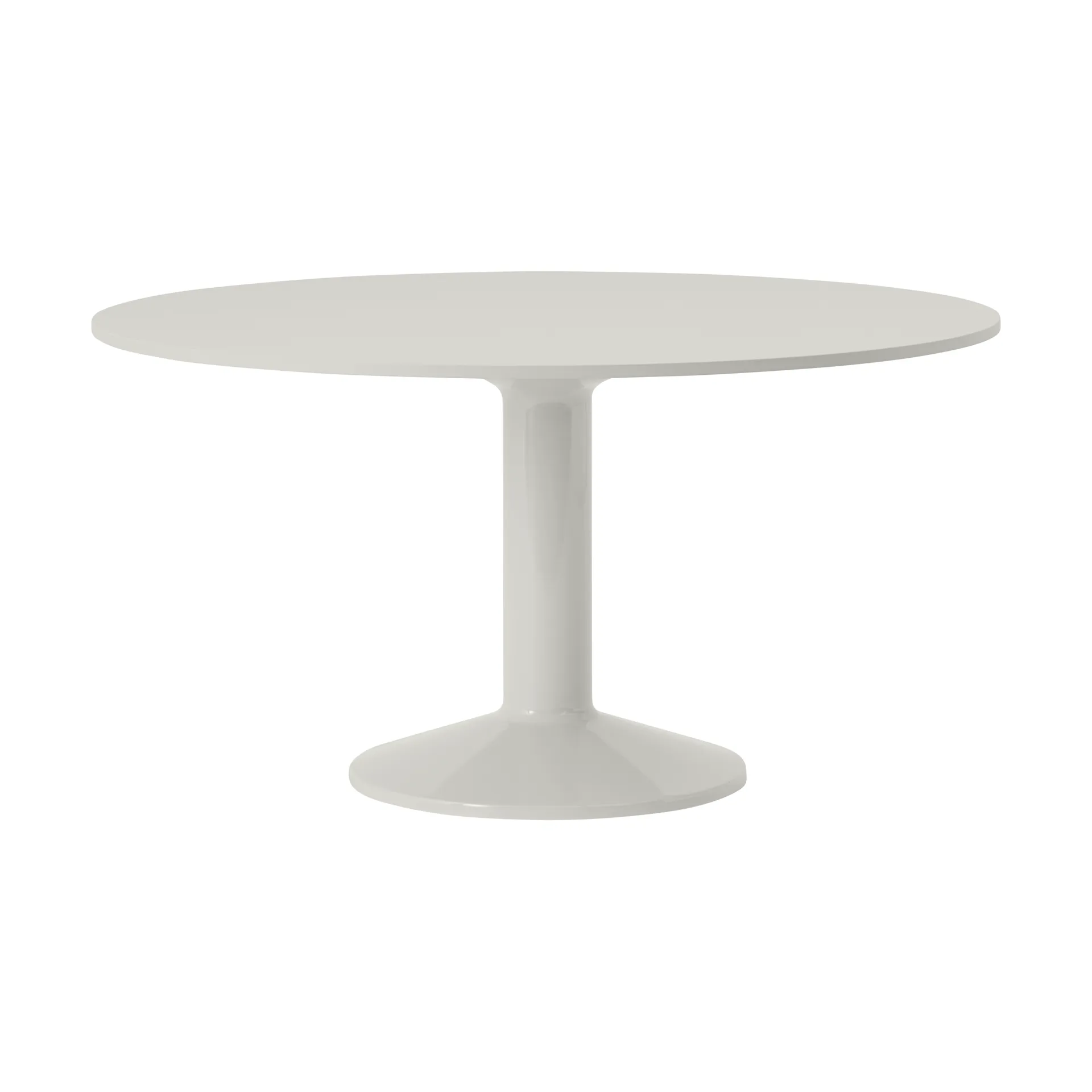 Midst pedestal table, Grey linoleum-grey, Ø140 cm Muuto
