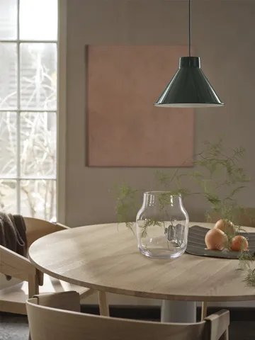 Midst pedestal table - Oiled oak-grey, Ø120 cm - Muuto