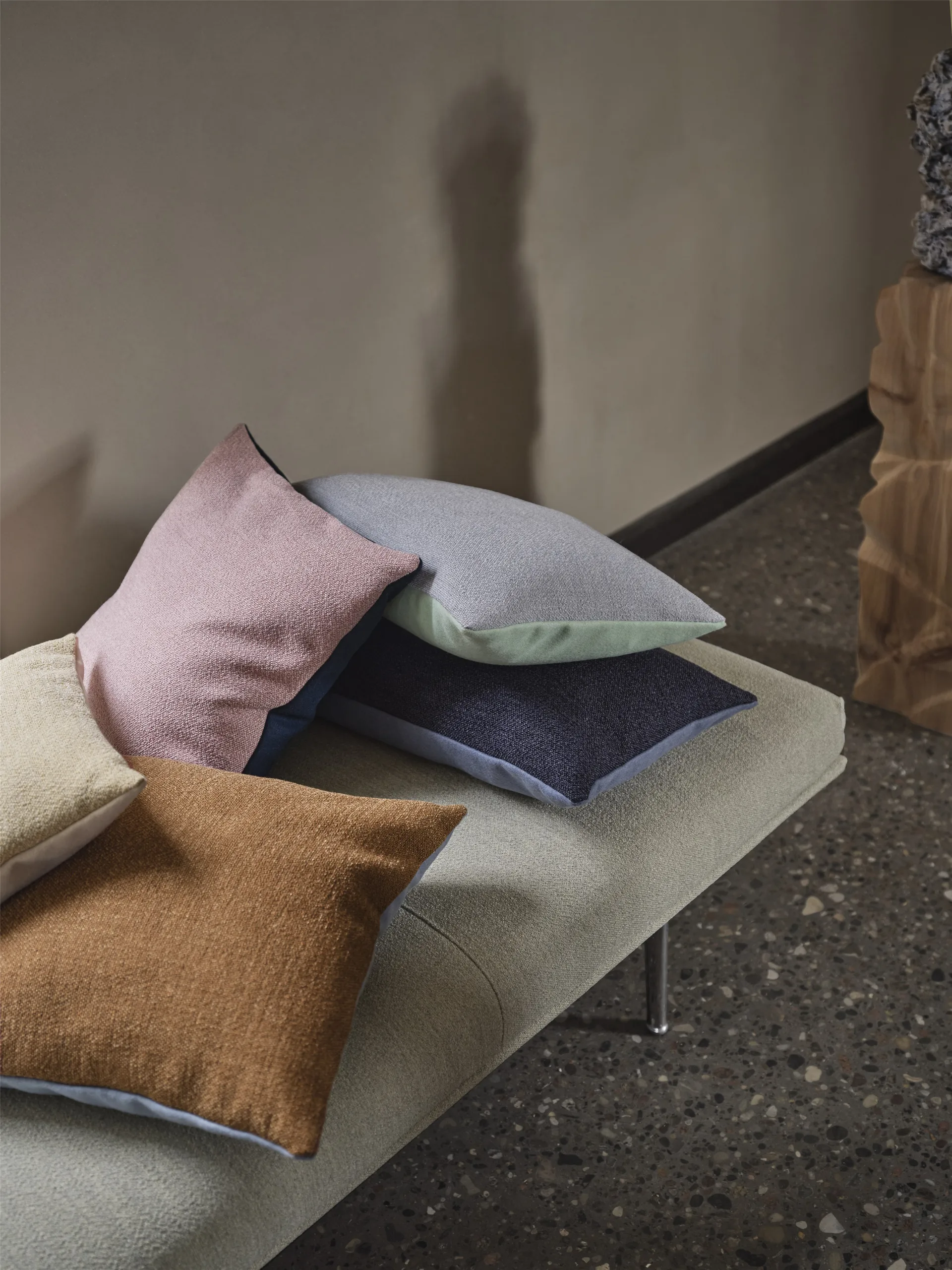 Mingle cushion 45x45 cm, Light Yellow Muuto