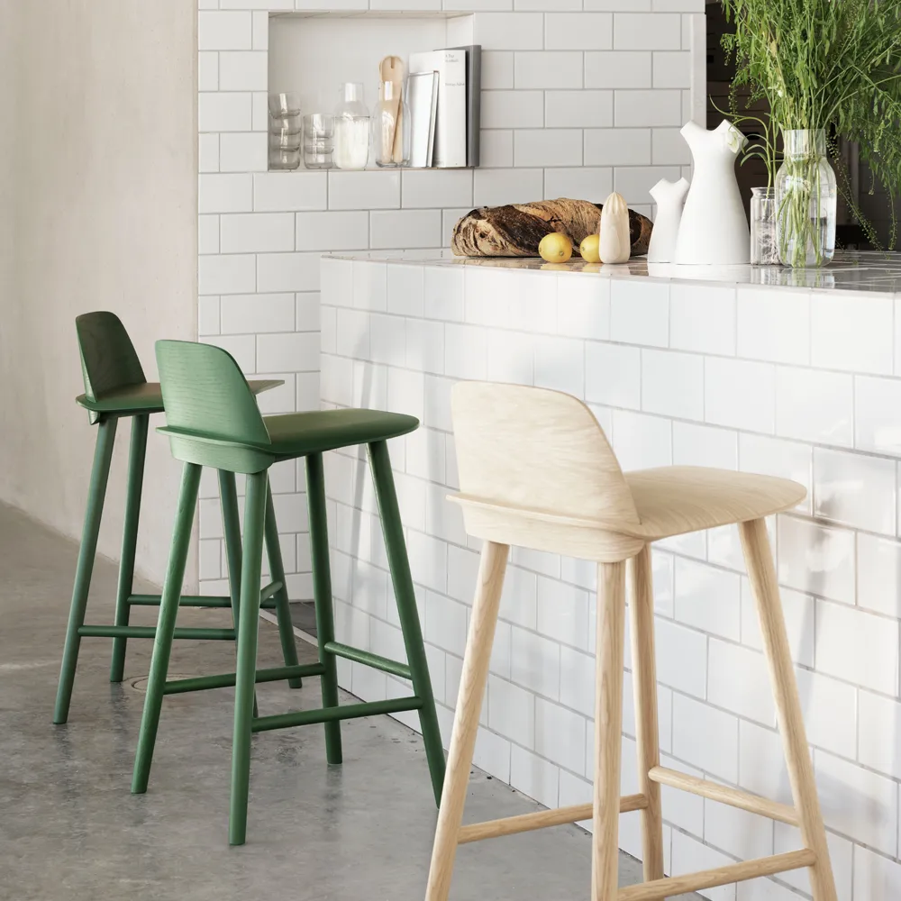 Nerd counter stool, Sand yellow Muuto