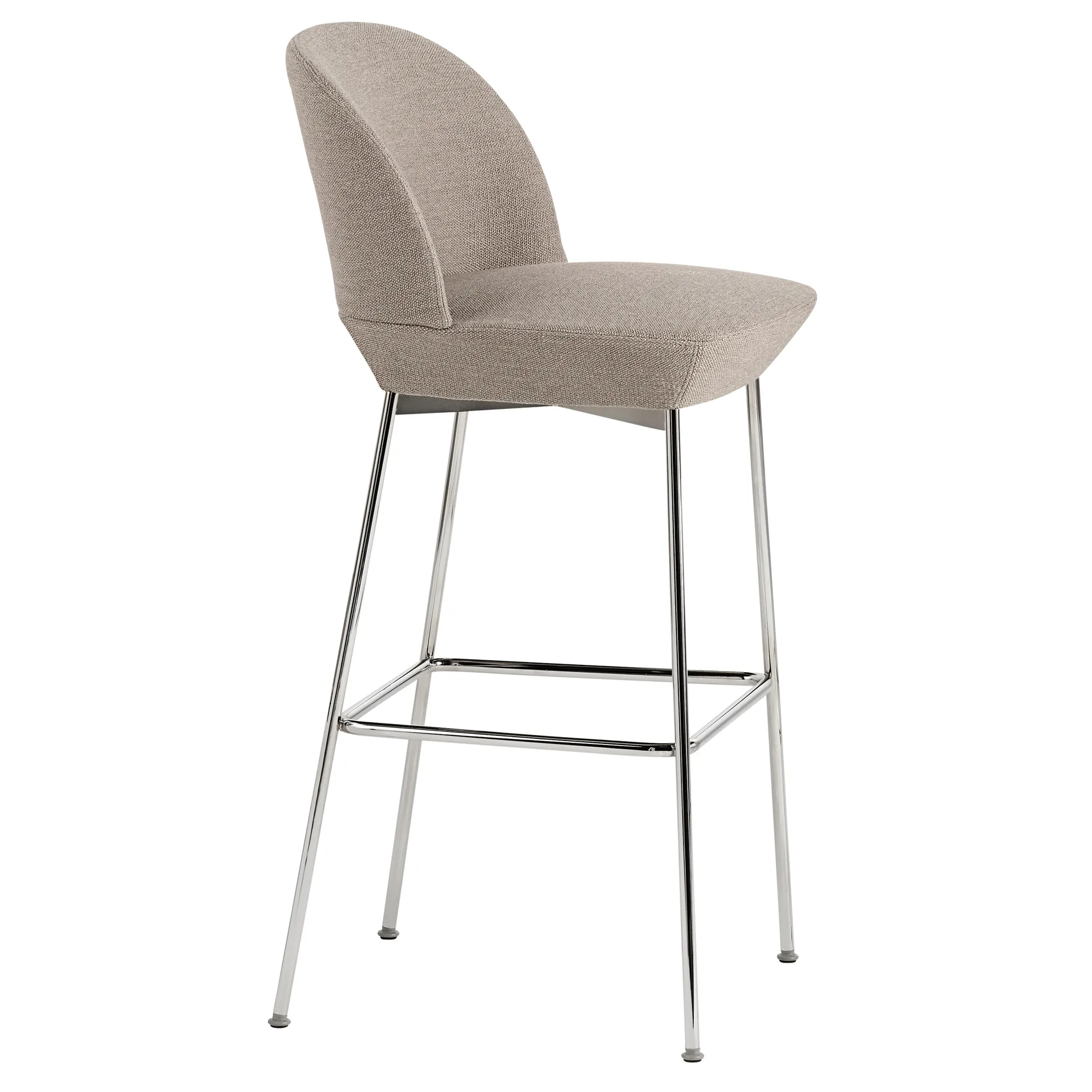 Oslo barstool chromed legs, Ocean 32 Muuto