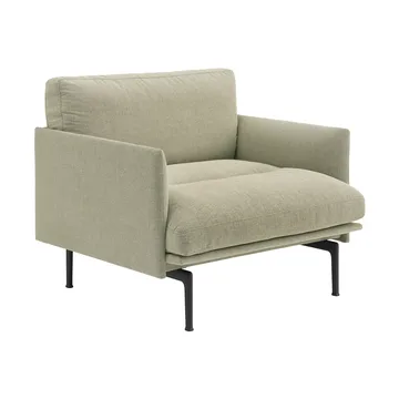 Outline Soft chair - Guest 250-black legs - Muuto