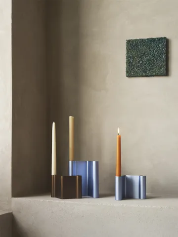 Pair candle holder 11 cm - Light blue - Muuto