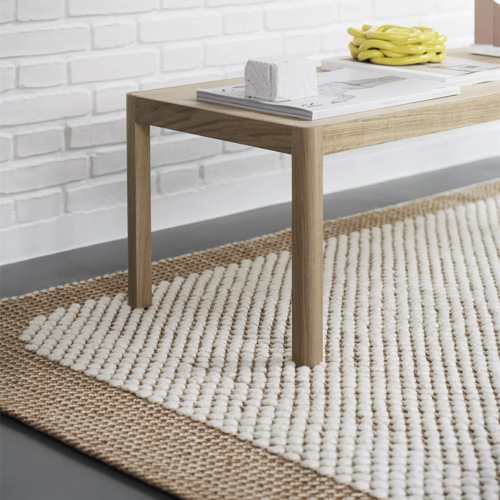 Pebble rug 170x240 cm, Burnt orange Muuto