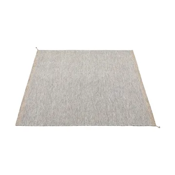 Ply wool rug 240x240 cm - Black-white - Muuto