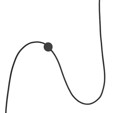 Post magnetic cord bracket for wall lamp - black - Muuto