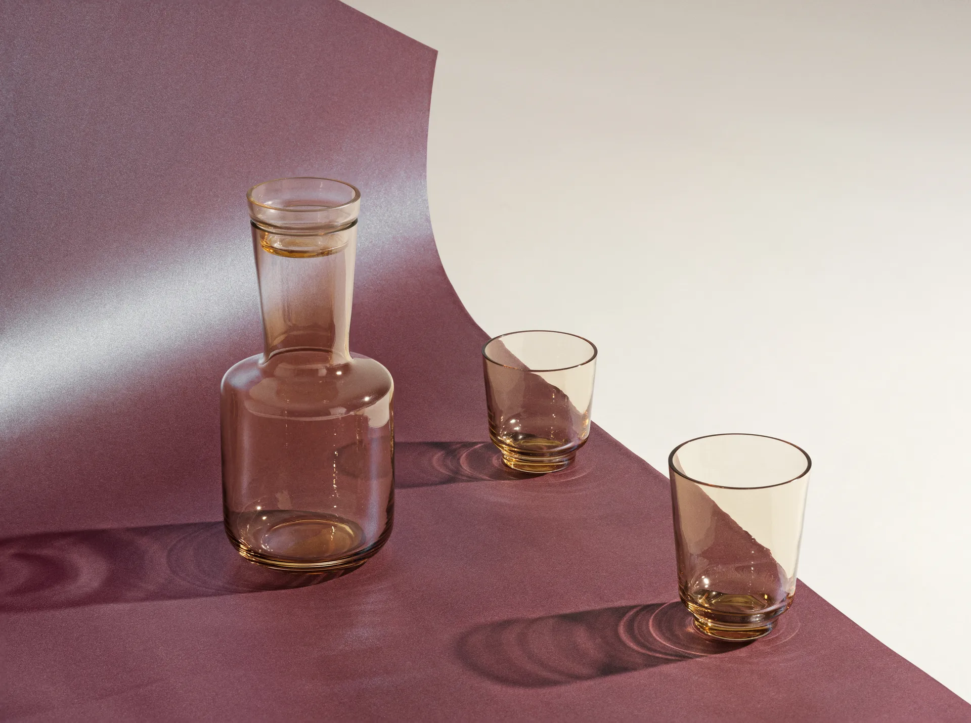 Raise glass 30 cl 2-pack, Ochre Muuto