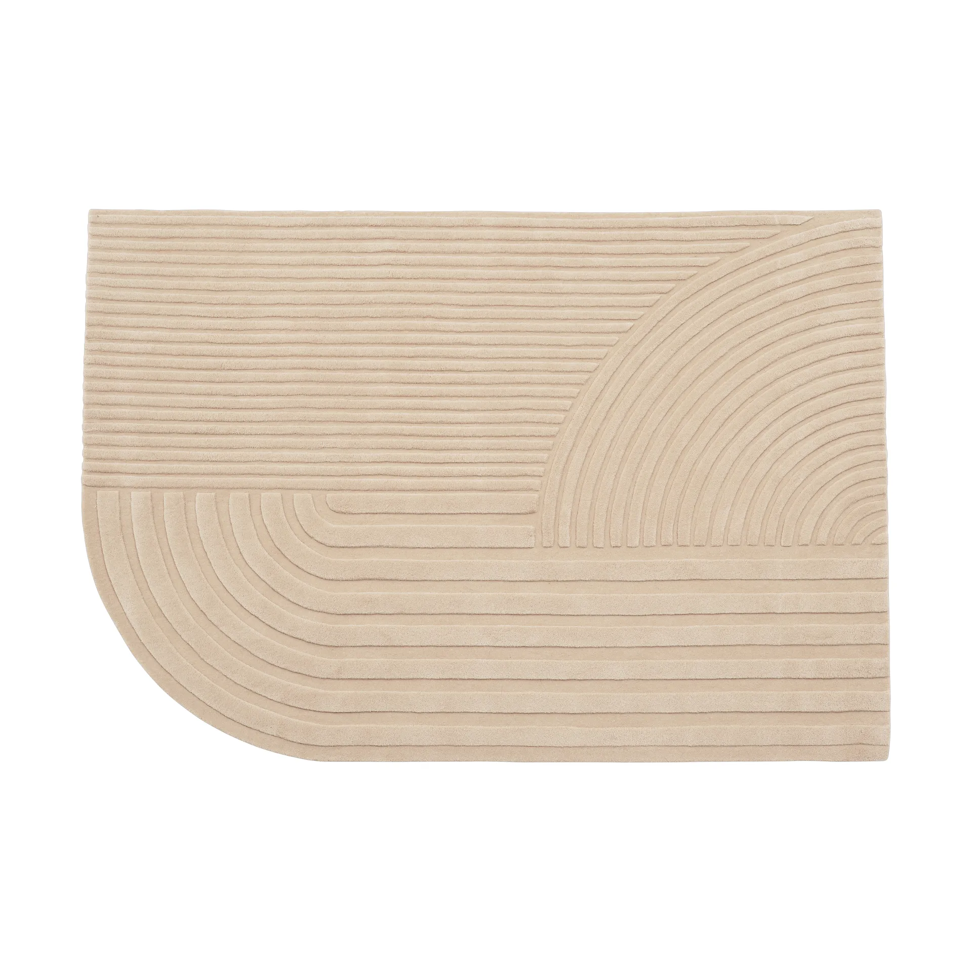 Relevo rug 170x240 cm, Light rose Muuto